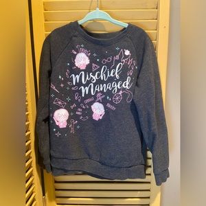 Girls 5t Harry Potter mischief managed sweatshirt